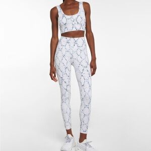 NWOT Varley White and Black Jeggings with Snake Print